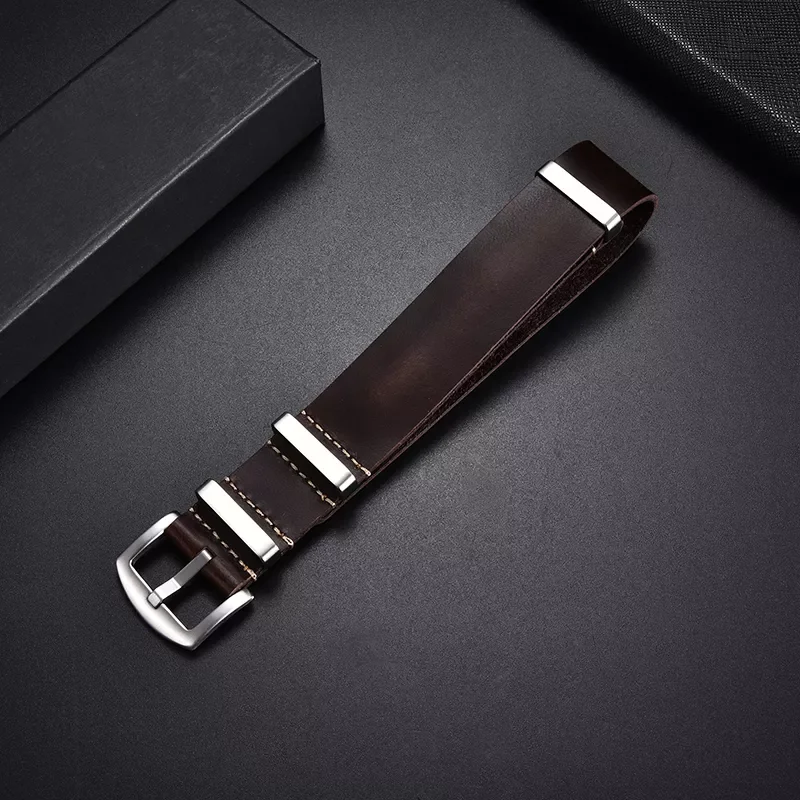 Nato Strap Genuine Leather Watchband 18mm 20mm 22mm 24mm Vintage Zulu Strap for Men Women Wristbands Watch Replacement Belt