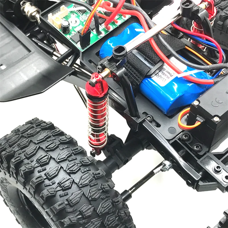 Metal Upgrade Modified External Spring Hydraulic Shock Absorber For 1/10 MN-999  RC Car Parts enlarge