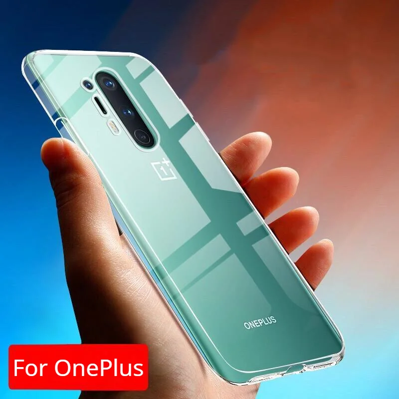 

Clear TPU Phone Case for OnePlus 8 Pro 8T Nord Case Silicon Soft Back Cover For OnePlus 7 7T Pro OnePlus 6 6T Transparent Case