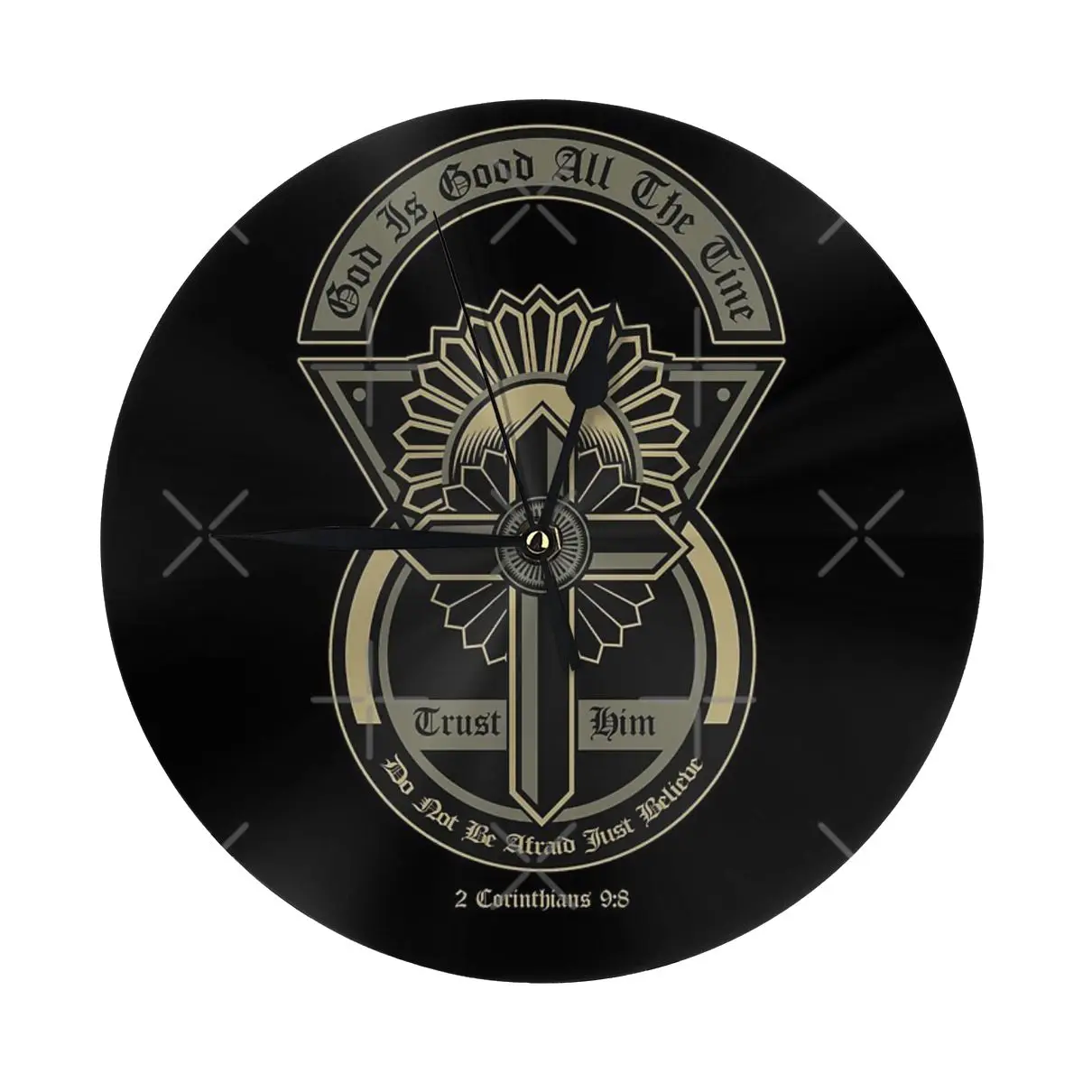 Настенные часы God Is Good All The Time 2 Corinthians 9 8