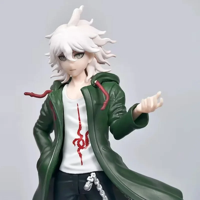 20cm Danganronpa Anime Nagito Komaeda Model Decorative Figurines Doll Fans Collect Gifts Toys