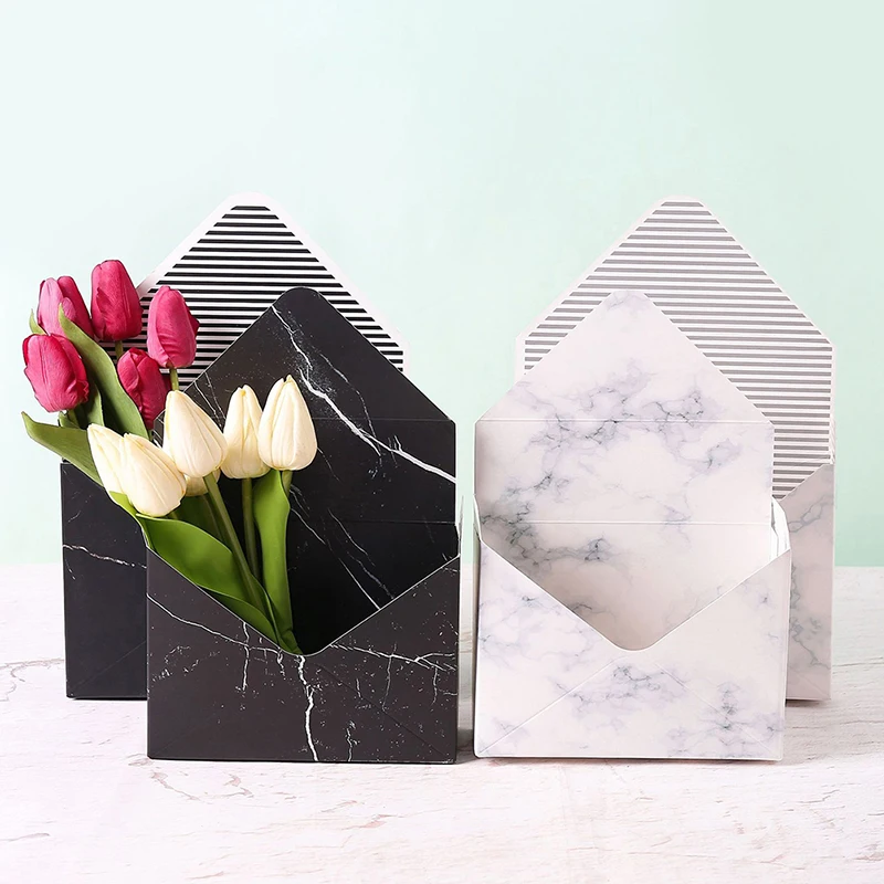 

1 шт. коробка для конвертов, цветов, Подарочная коробка для букета, ручные держатели, складная бумажная коробка для цветочного букета, романт...