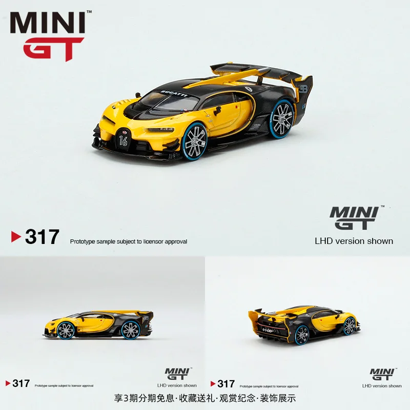 

MINI GT 1:64 Bugatti Bugatti Vision Gran Turismo Alloy Car Model
