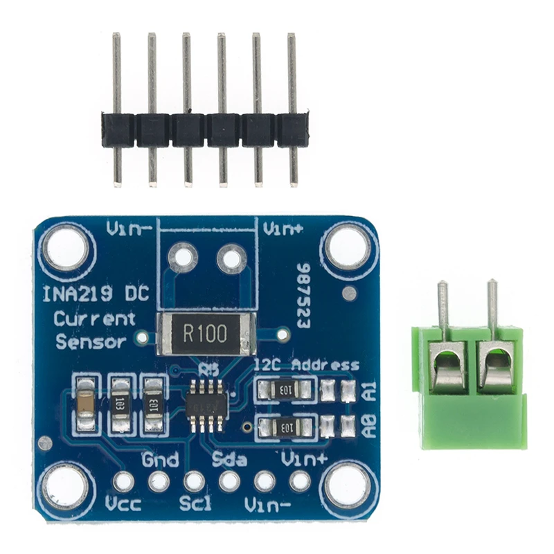 

INA219 Bi-directional DC Current Power Supply Sensor SOT23 Breakout Module DIY 3V-5V IIC I2C Power Monitoring Sensor Module