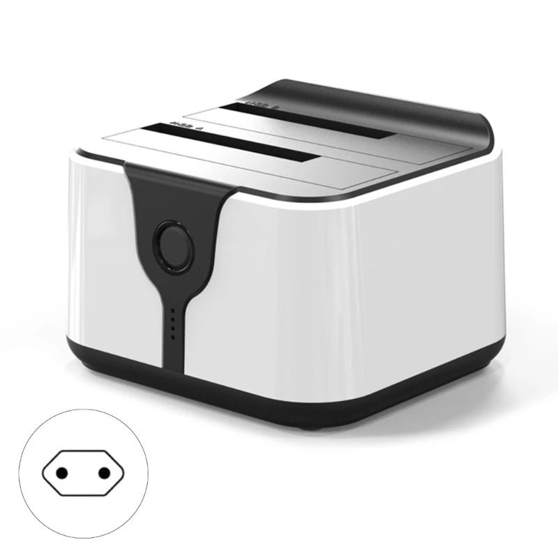 

Usb3.0 2 Bay HDD Usb Box Case-External HDD Docking Station Plastic SSD Box HDD Duplicator Support Offline Copy