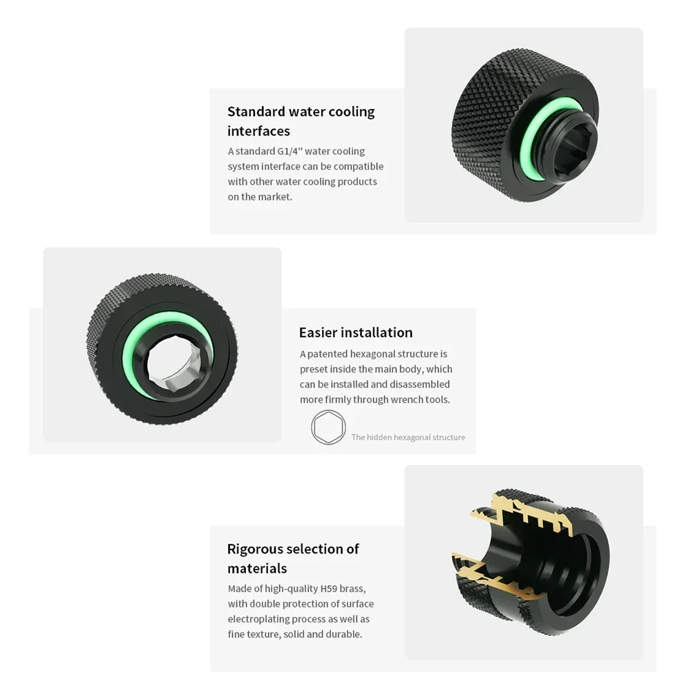 Комплект фитингов жестких труб Barrow 5 шт./лот OD12/14/16 мм компрессионный водяной