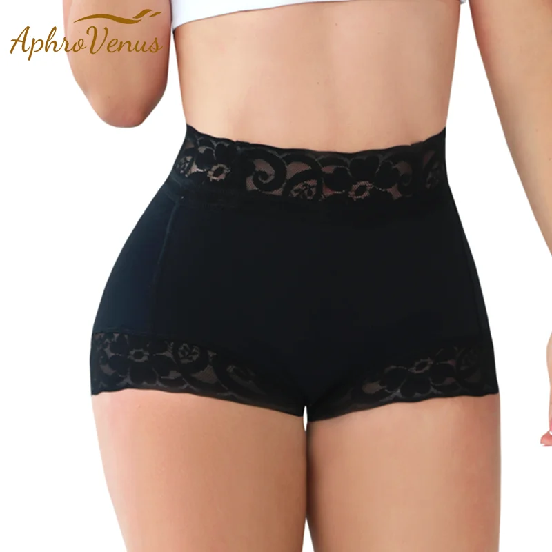 

Бесшовные кружевные Утягивающие шорты Fajas для подтяжки ягодиц, очаровательные изгибающие утягивающие мышцы, тренировочные шорты для талии, нижнее белье, шорты