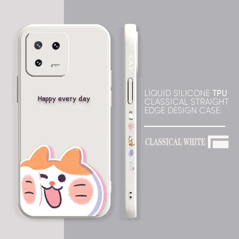 Case For Xiaomi PCOO F3 F4 F5 M3 M4 M5 X3 X4 X5 MIX 3 4 Black Shark 5 GT Pro 4G 5G Case Funda Cqoue Shell Happy Cute Couple Cat