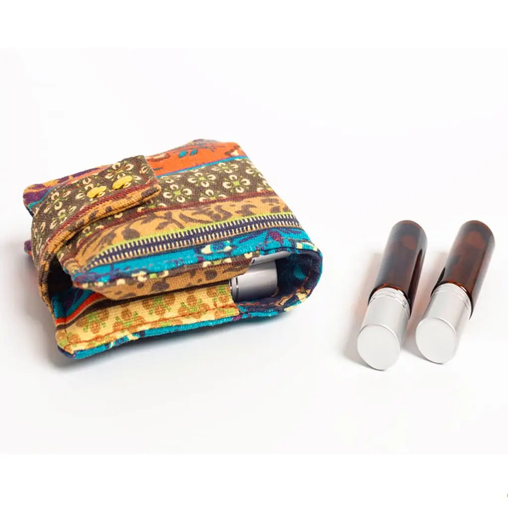 

6-bottle 10ml Essential Oil Wallet Carry Holder Nail Polish Storage Bag