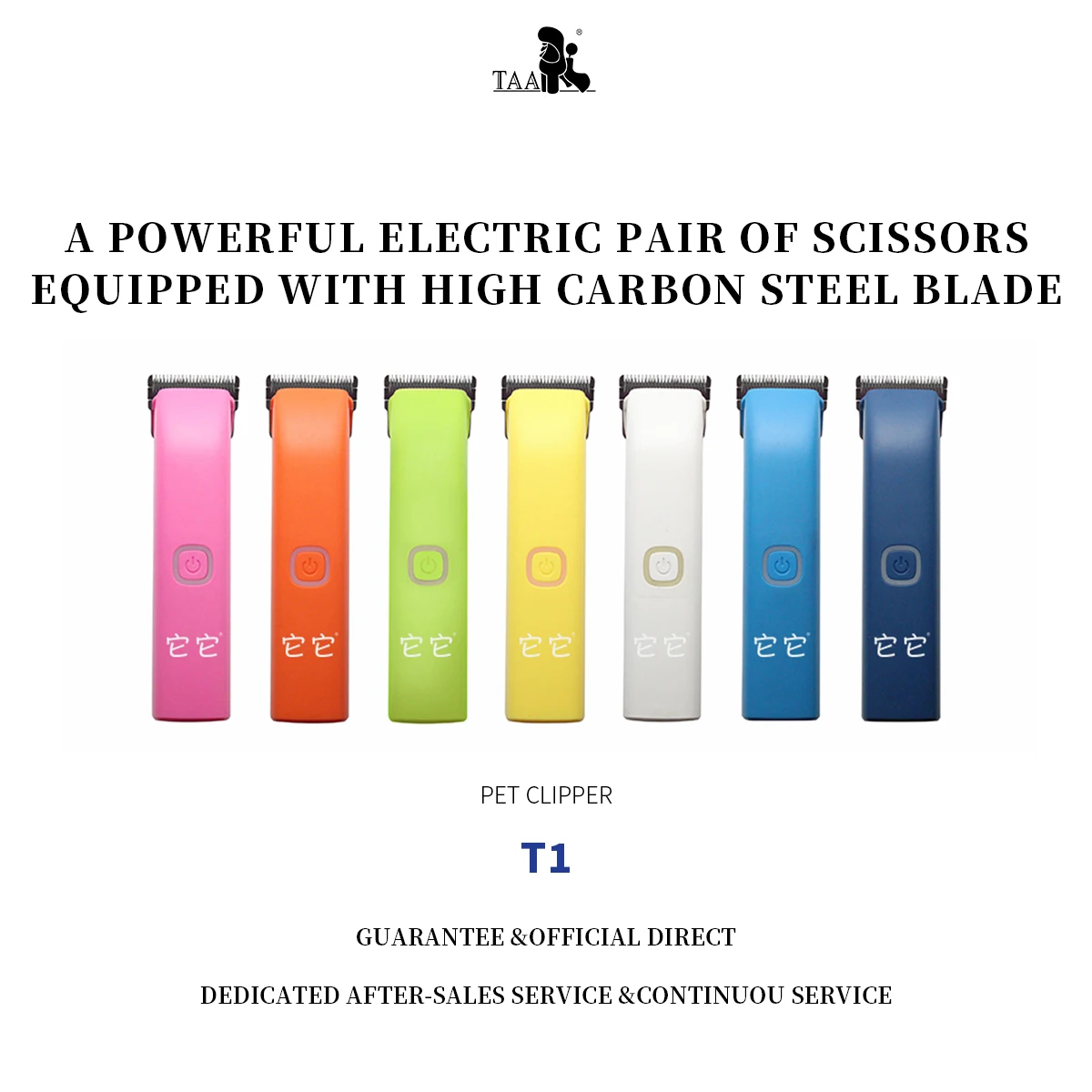 Набор электрических машинок для стрижки собак TAA T1 профессиональная машинка