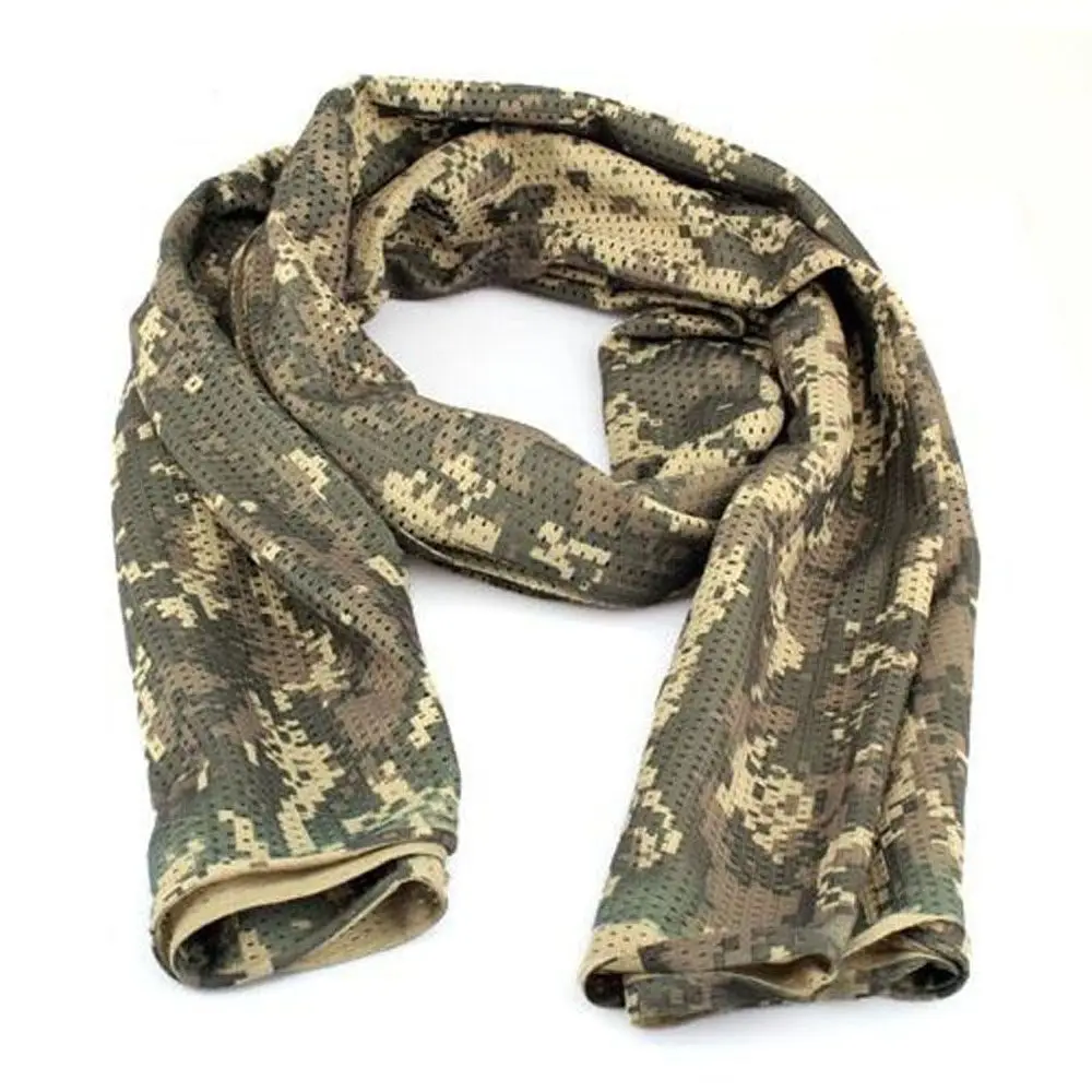 

Unisex Tactical Breathable Camouflage Camping Shawl Scarf Veil Wraps Scarves Mesh Print Scarf