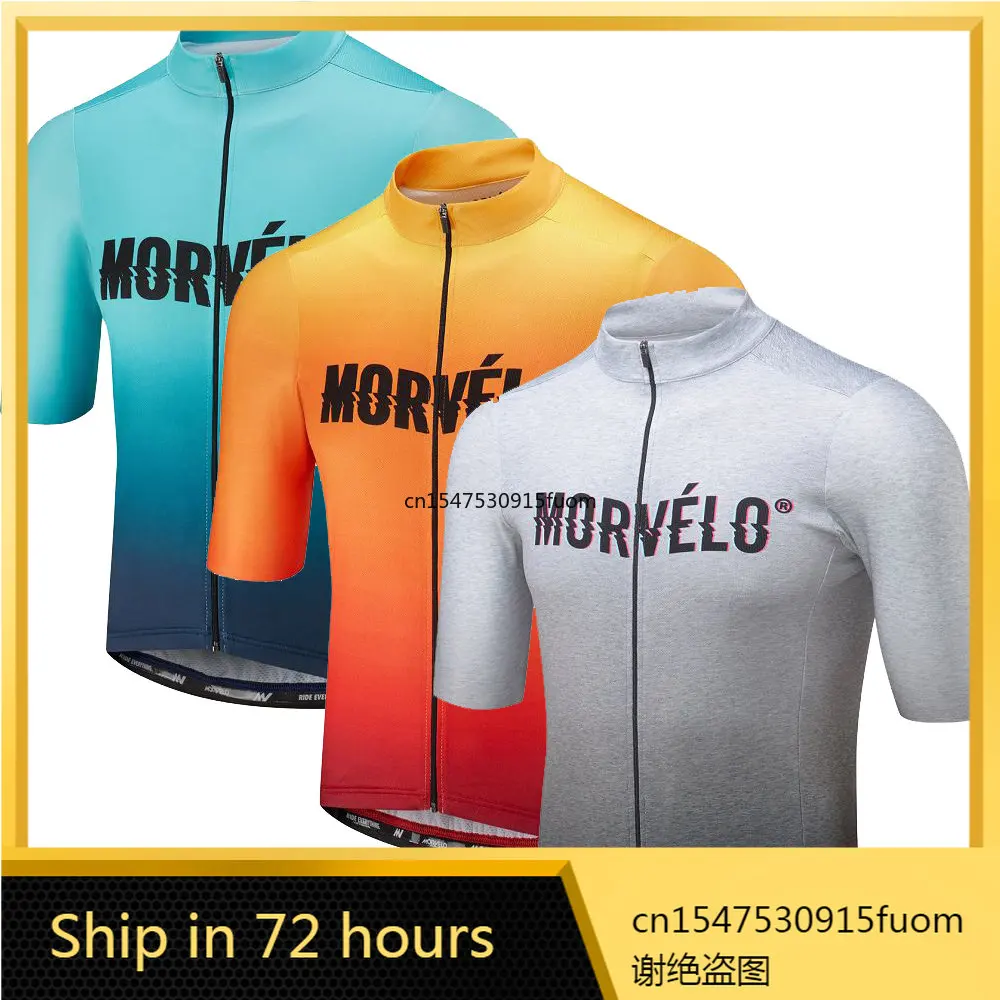 

Pro Team Morvelo Summer Jerseys Bike Shirt Men's Cycling Jersey Ciclismo Bicicleta Shirt Tops Maillot Ciclismo Breathable