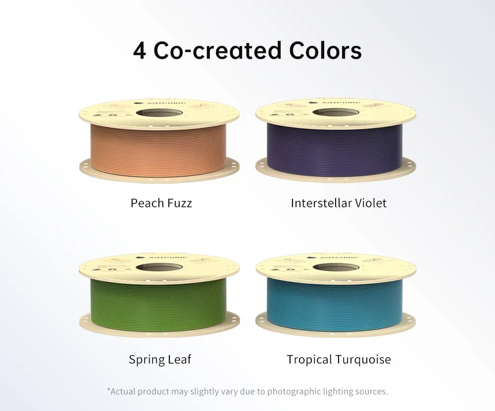Фото ANYCUBIC 3D-принтер, филамент Pantone PLA 1,75 мм, 1 кг/рулон, пластиковый резиновый материал для FDM 3D-принтеров K3 Combo №3