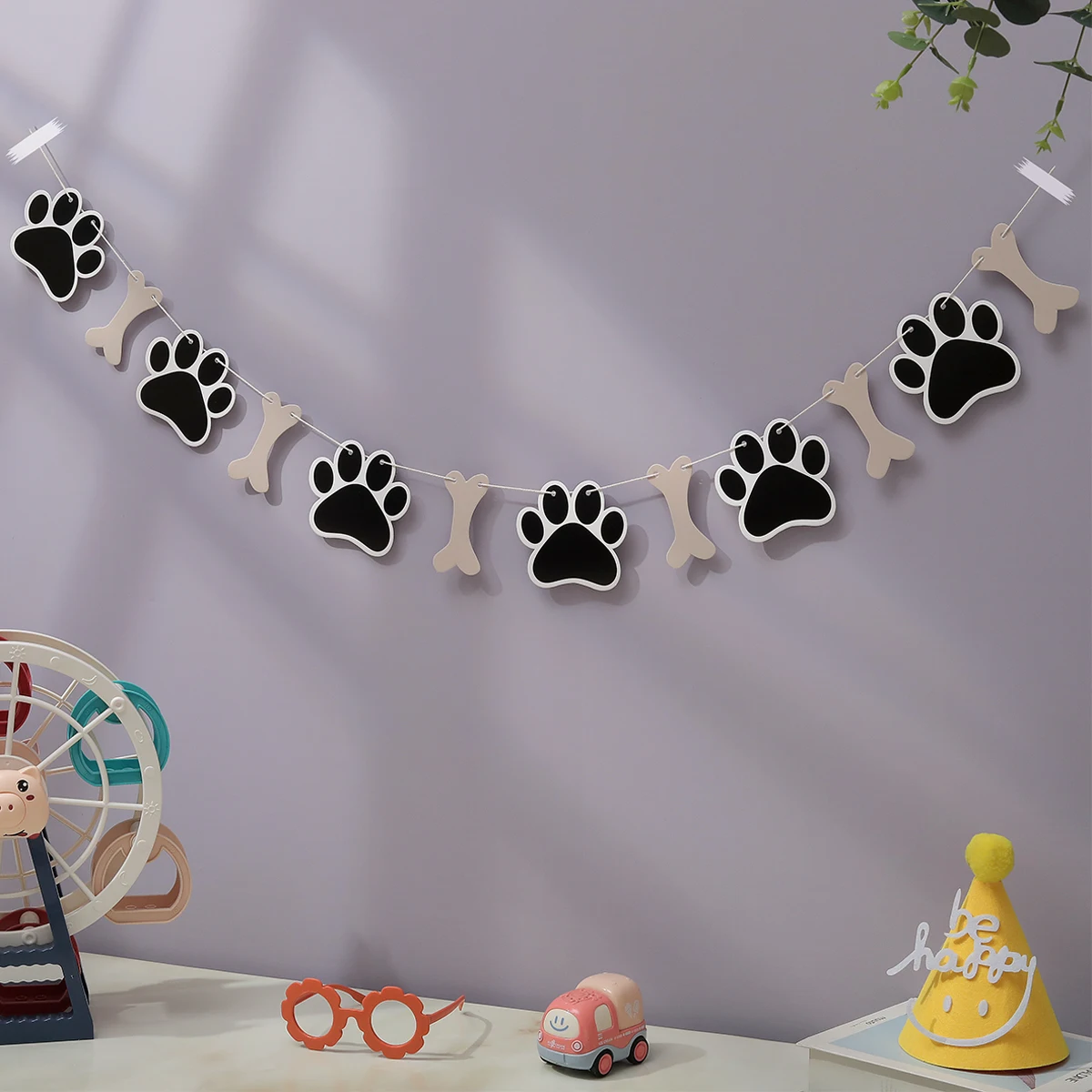 Украшение в виде кости собаки на день рождения баннер 1 комплект шт.