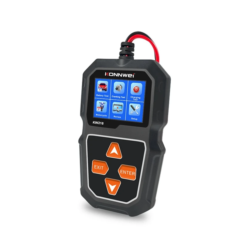 Тестер автомобильного аккумулятора KONNWEI KW218 6 в 12 В анализатор системы для