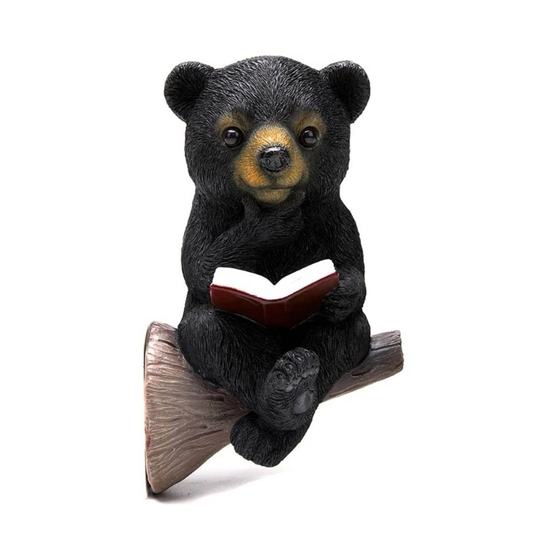 

Bear Figurines Outdoor Indoor Decor Solar Light for Patio Lawn Yard Art