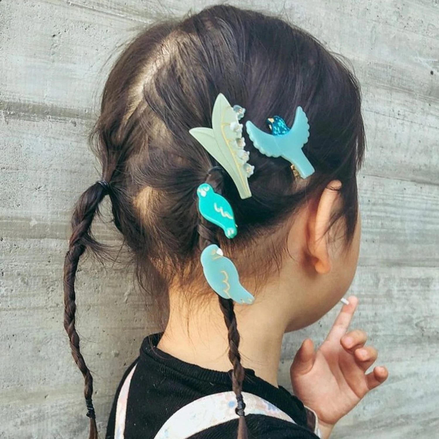 

French Style Cartoon Bird Hairpin Acetate Hair Clips Bangs Duckbill Clip for Womans Girls Fashion Barrettes Animals Accessories