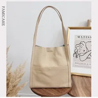 2022 New Women Tote Bag Lady Simple Design Fashion Bucket Female Genuine Leather Soft Shoulder Bag College Gilrs Cowhide Handbag