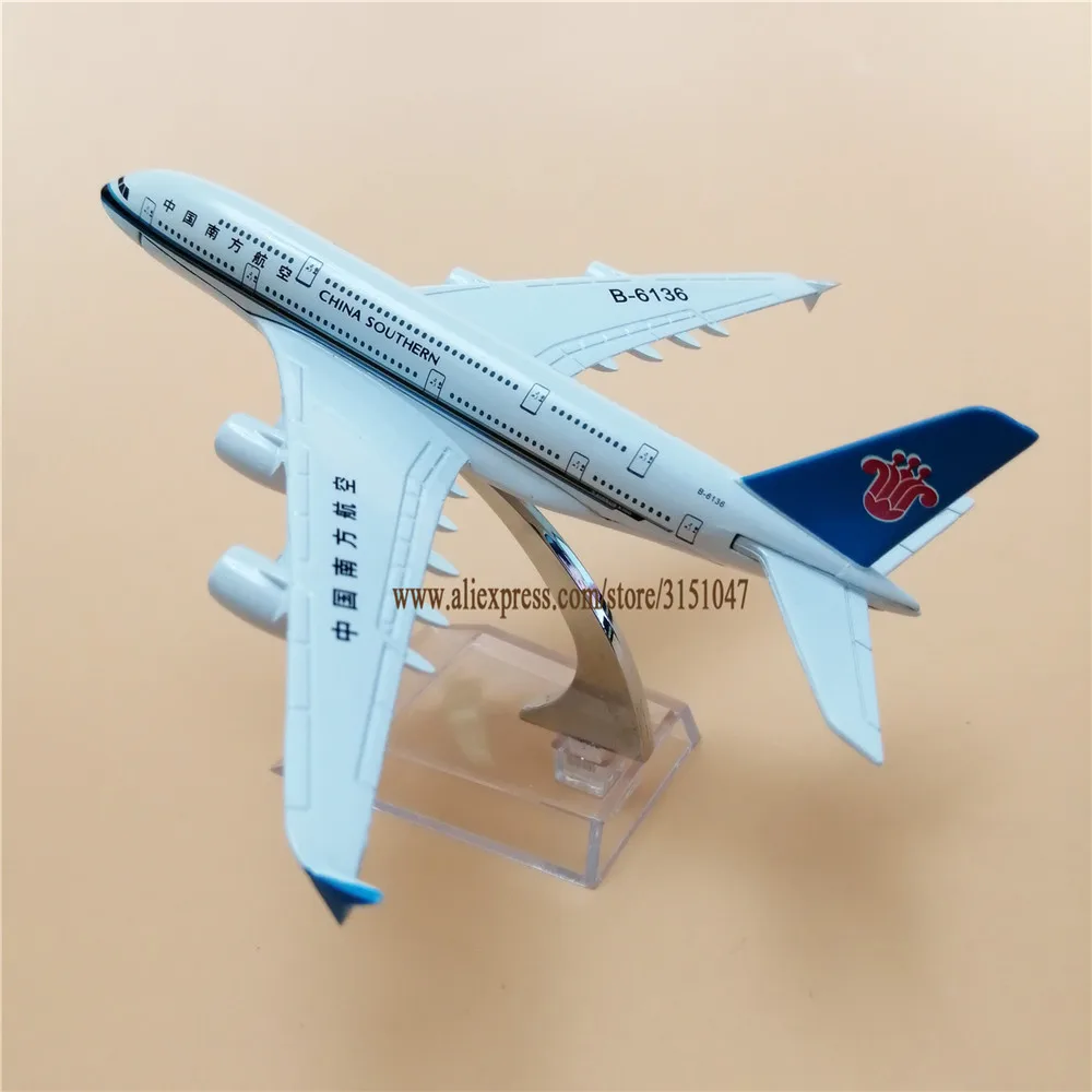 16cm Alloy Metal Air China Southern Airlines Plane Model Airbus 380 A380 Airways Airplane Aircraft Mode | Дом и сад