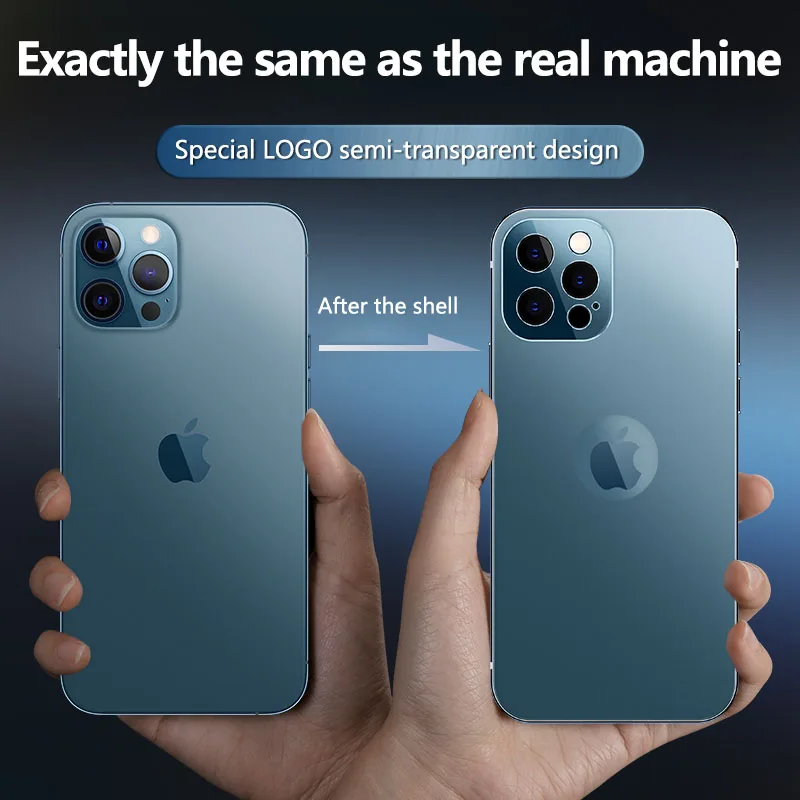 Чехол для iPhone 12 Pro Max из нержавеющей стали с металлической рамкой протектор