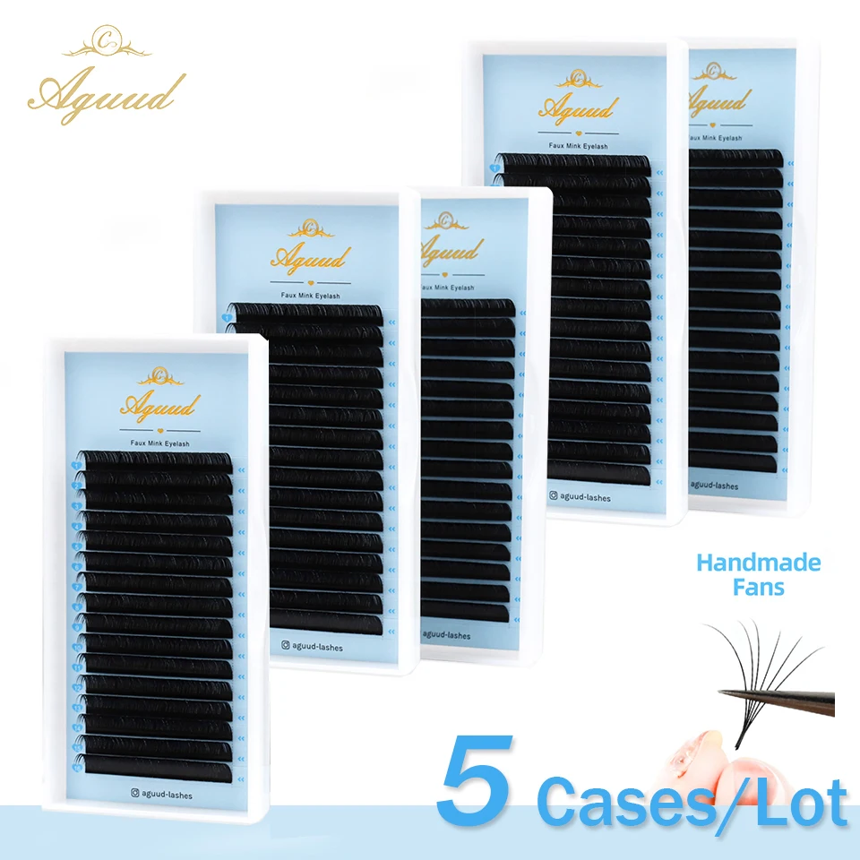 Ресницы для наращивания из искусственной норки 8-25 мм 5 лотков