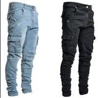 festival is not closing 2022europe and america cross border new jeans mens side pocket skinny jeans