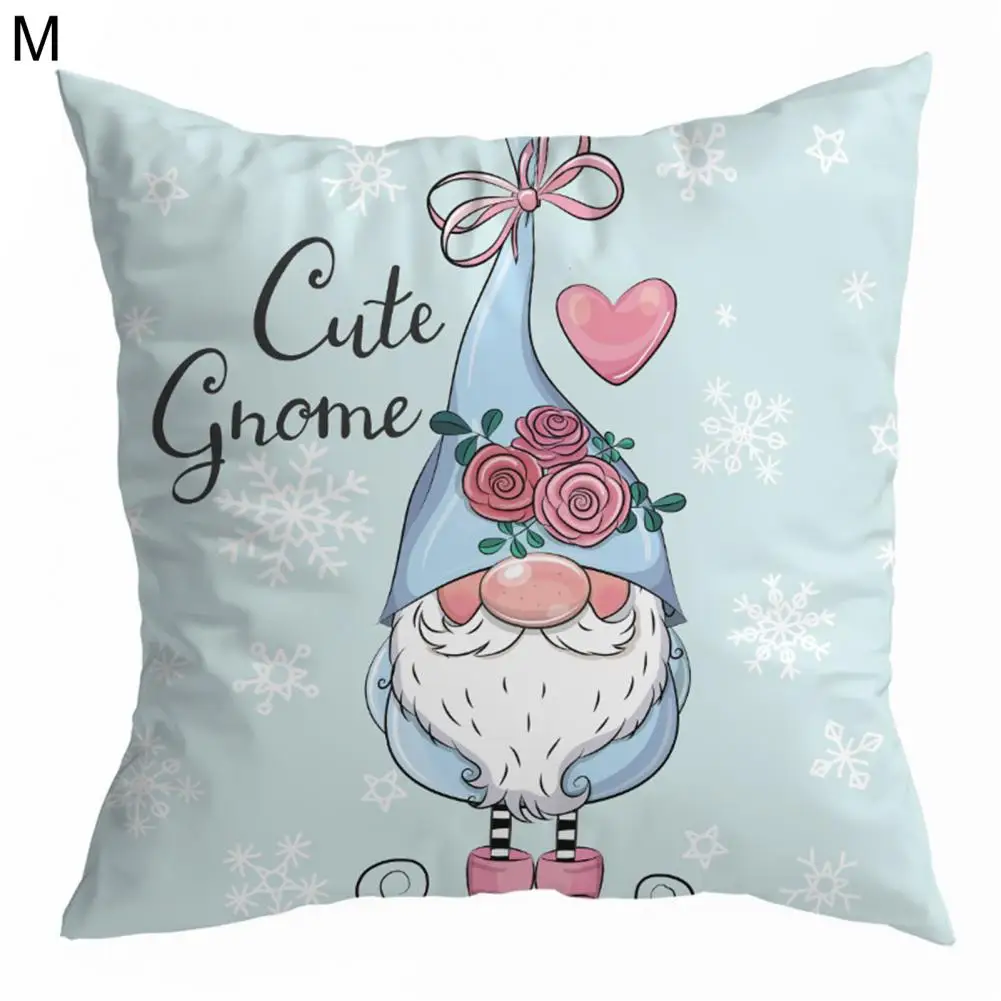 

Удобный чехол для подушки, мягкий чехол для подушки, моющийся чехол для рождественской гномы, декоративный чехол для подушки, Рождественско...