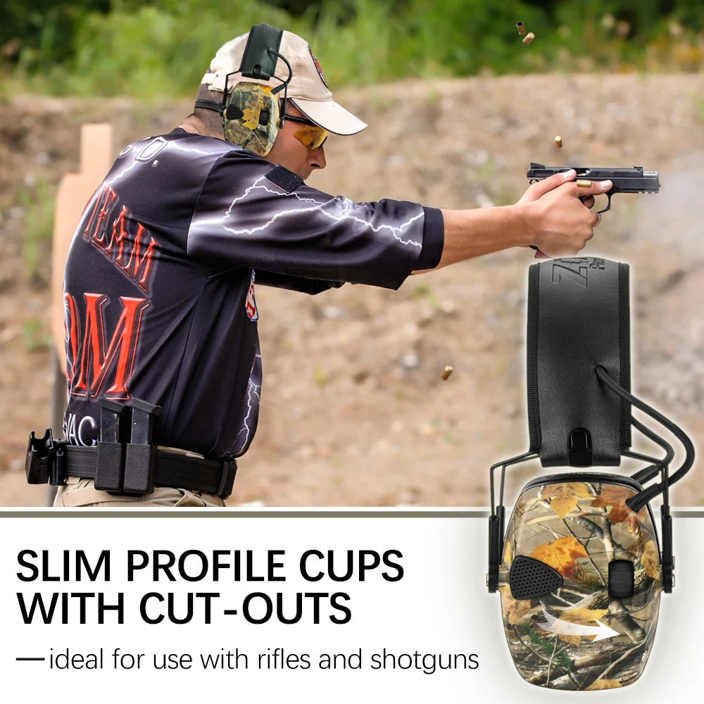 

Tactical Anti-noise Earmuff for Hunting Shooting Noise Reduction Electronic Hearing Protective Ear Protection Headphones