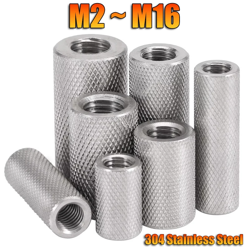 

Гайки соединительные круглые нержавеющие M2-M16