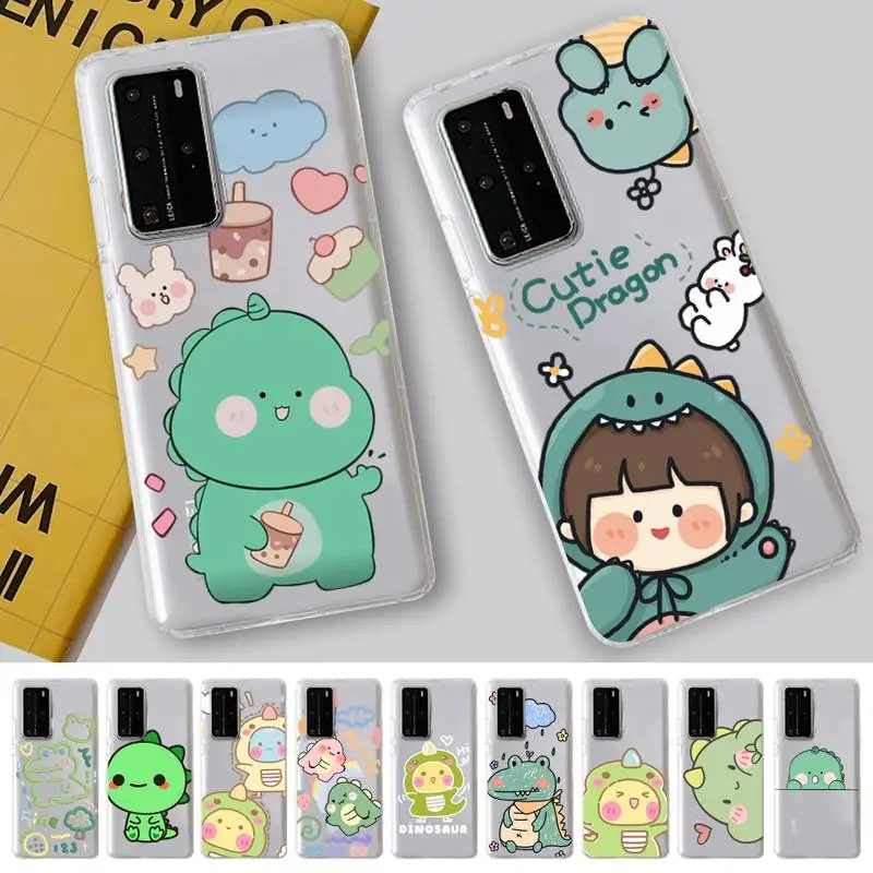 

MaiYaCa cute little dinosaur Phone Case for Samsung A51 A52 A71 A12 for Redmi 7 9 9A for Huawei Honor8X 10i Clear Case