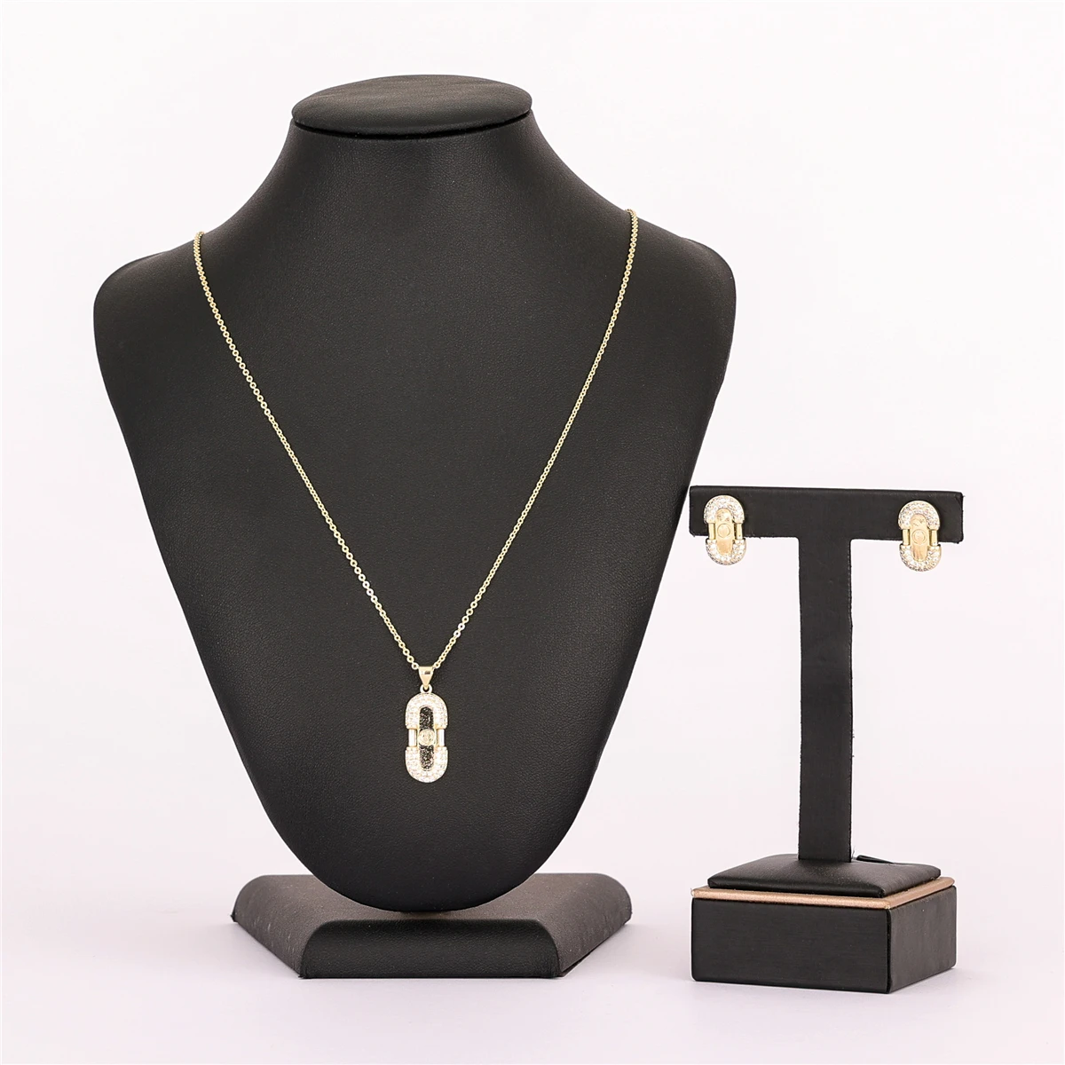 

LUIZADA 2022 Jul Trend of 14k Gold Elegant Chic ModernJewelry Sets for Women Accessories Necklace Earrings