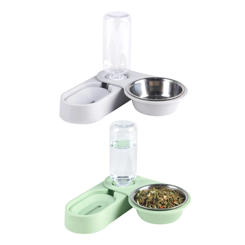 

Automatic Cat Feeders Food Bowl Water Dispenser 550ml Water Bottle for Small Animal Chinchilla Puppy Easy to Clean