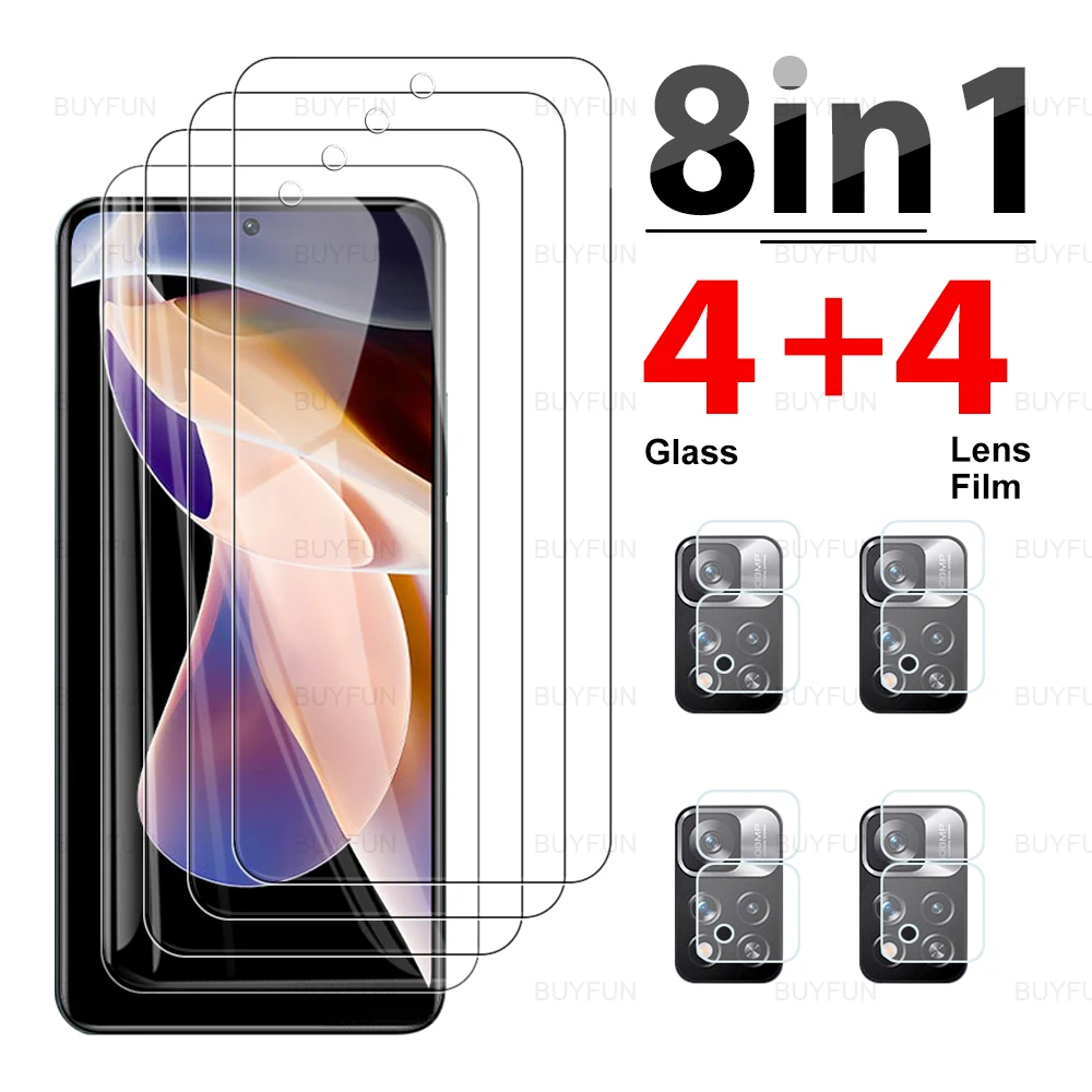

Защитная пленка 8 в 1 для экрана камеры Xiaomi Redmi Note 11ProPlus 11Pro + 11 Pro 11S 11T 5G 11Pro + Note11 стеклянный объектив