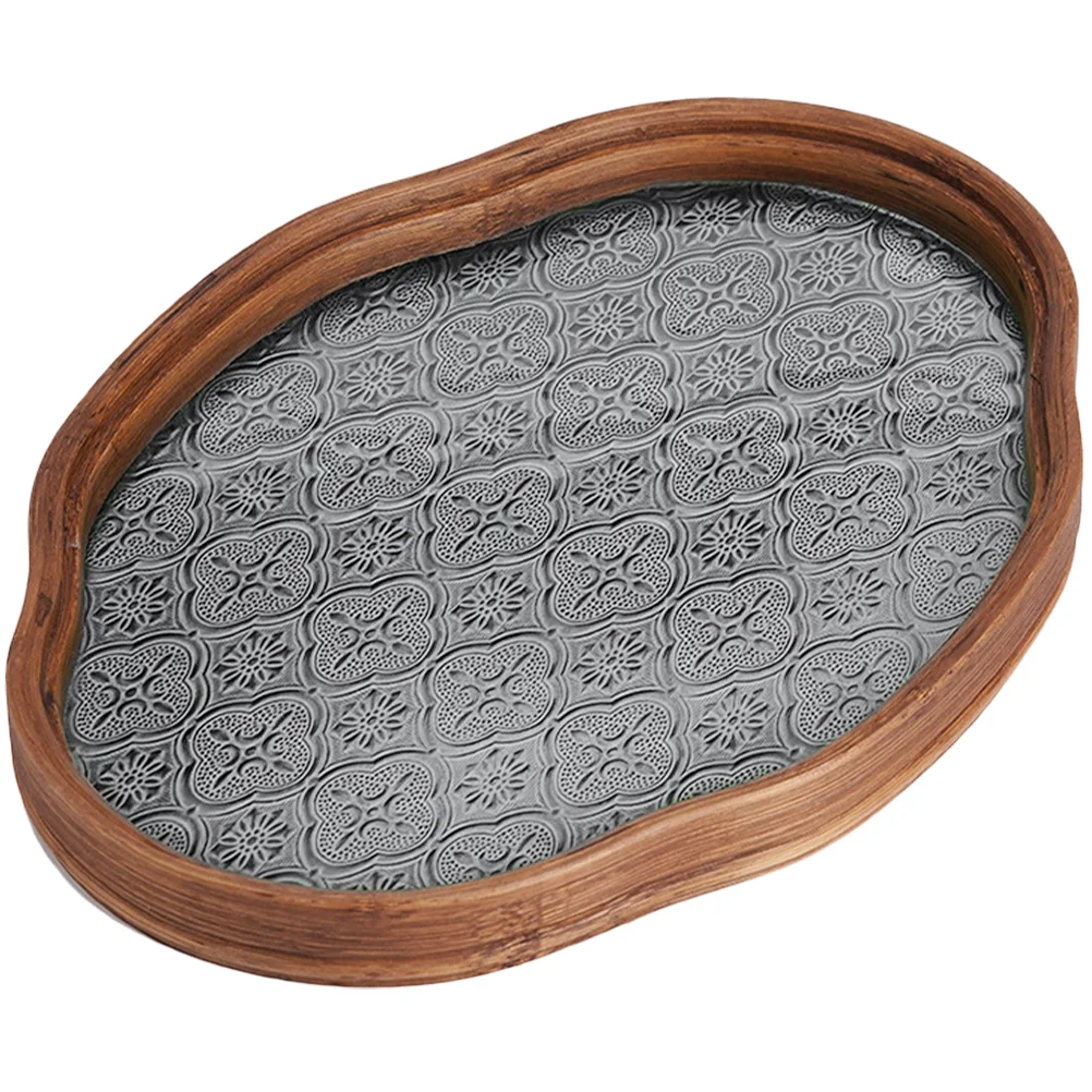 

Bamboo Tray Outdoor Serving Coffee Food Tea Table Trays Living Room Dinner Eating Decorative