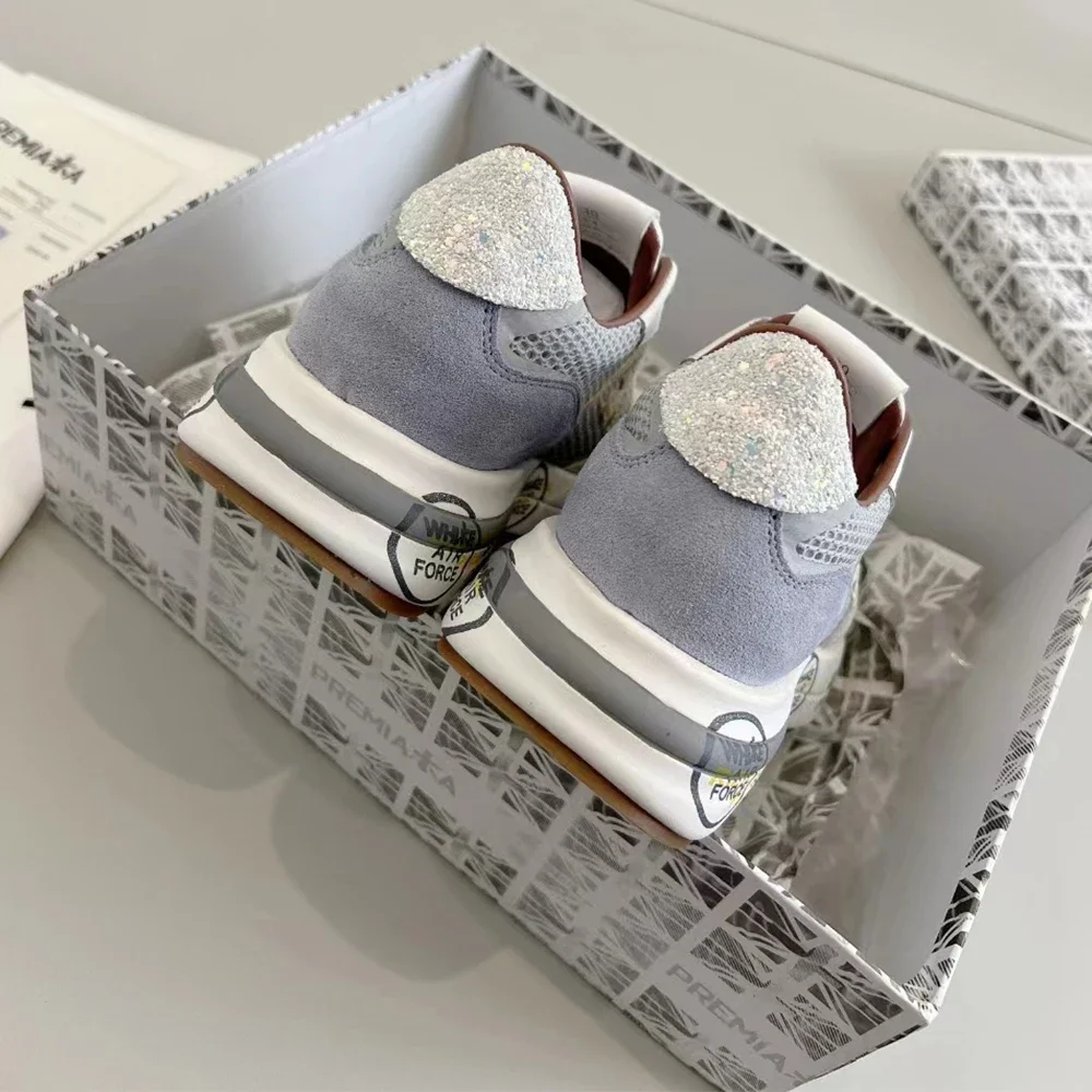 PREMIATA классические ретро универсальные тканевые кожаные кроссовки простые