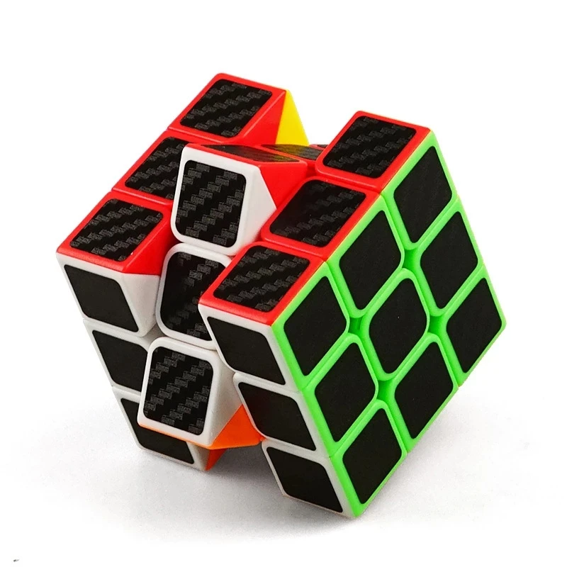 Высококачественная наклейка 3x3x3 из углеродного волокна магический куб