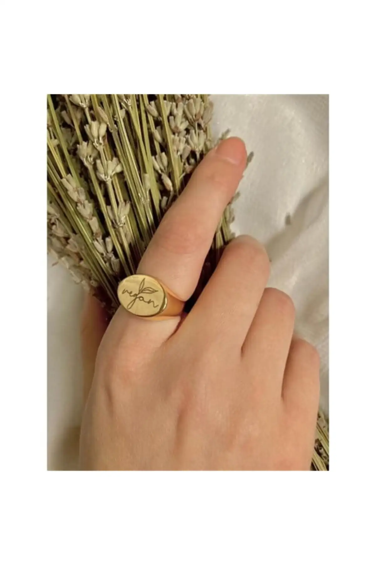 

Регулируемое кольцо с надписью веган, элегантный дизайн, подходит для любого пальца, позолоченное