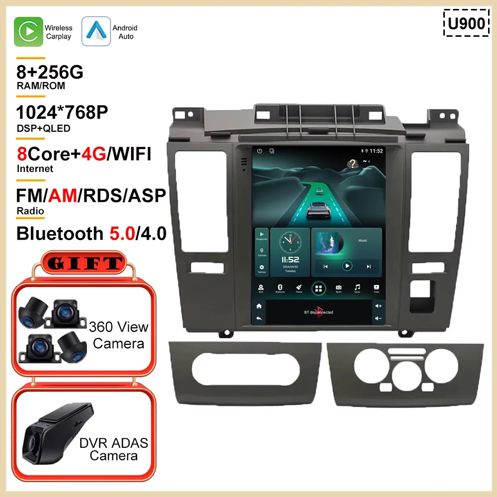 

9,7-дюймовый автомобильный Android-радио для Nissan Tiida C11 2004-2013, высокопроизводительный процессор HDR QLED, экран 5G WIFI BT без 2Din Carplay