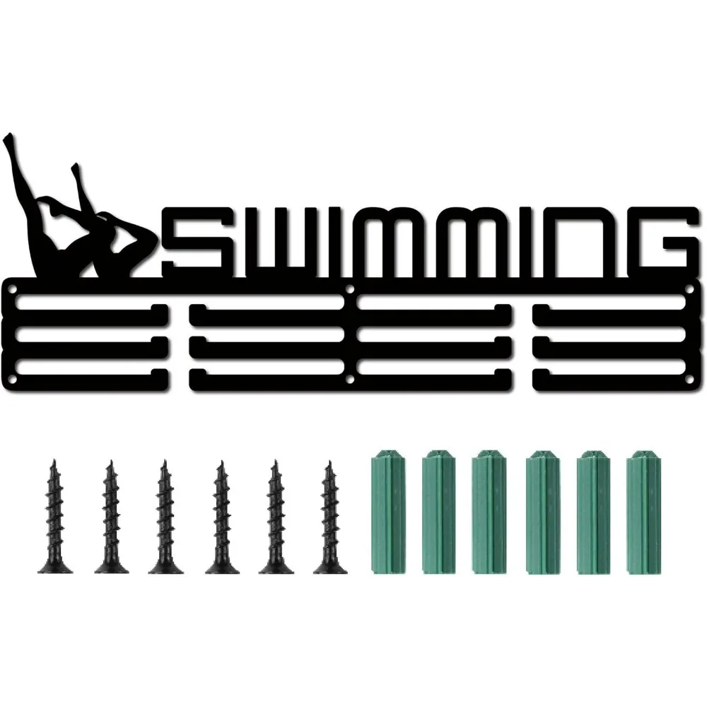 Держатель медалей для плавания спортивный пловец игр медали витрина настенное