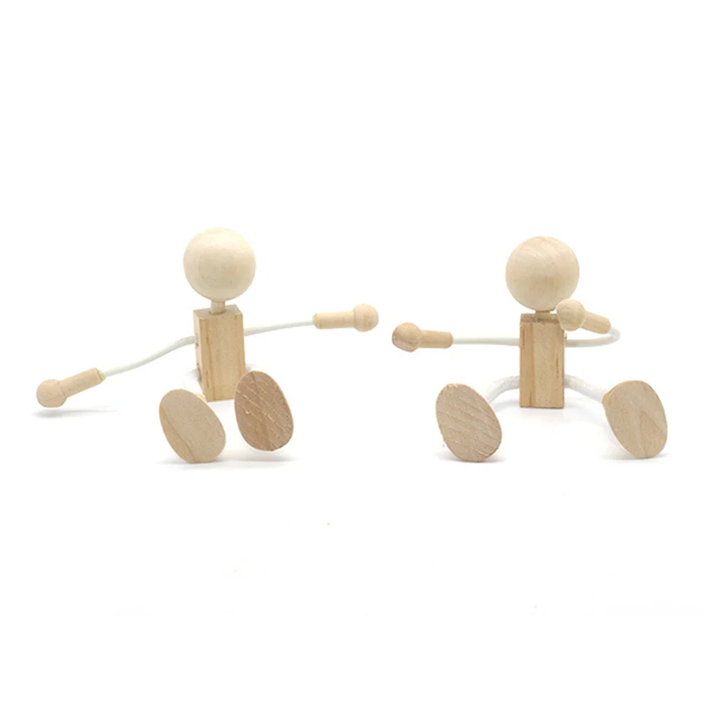 

3 PCS Wood Crafts Kids Wooden Animal Shape Nail Ornament Solid Toy Toddler Creative Toys