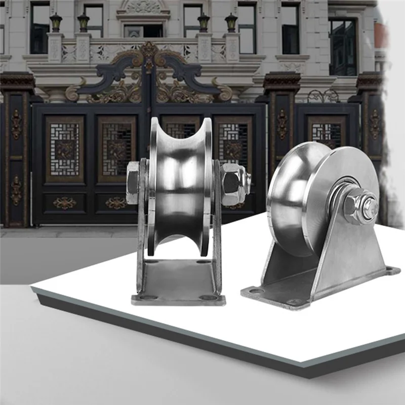 Ролики для раздвижных дверей из нержавеющей стали 2 дюйма 304