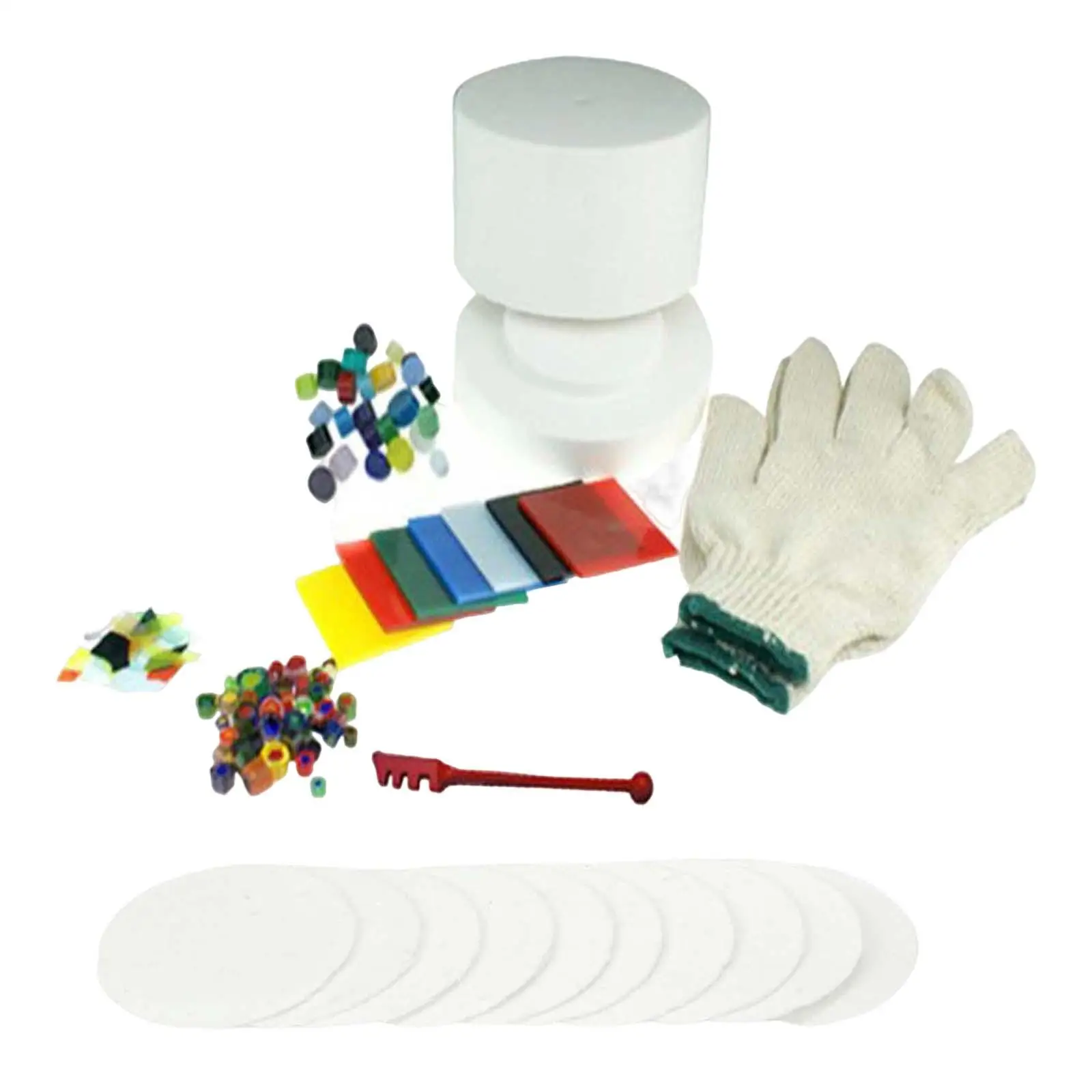 

8 Packs DIY Fusing Glass Set DIY Handmade Art Glass for Beginners Jewelry Making for Trinkets