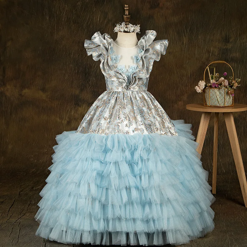 

Autumn AndWinter 2022 New Girls' Dress Beauty Selection Prom Dress Girls' Elegant Evening Dress Children's Piano Performance