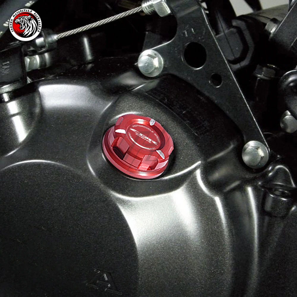 

Motorcycle Engine Oil Cap Bolt Screw Filler Cover Case for Honda CBR500R 2013-2021