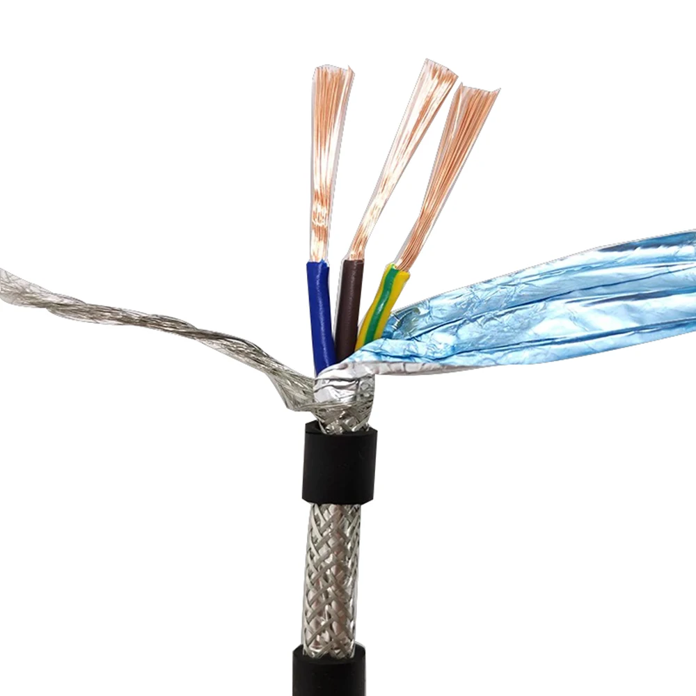 Экранированный провод из чистой меди, 13AWG, 15AWG, 17AWG, сердечник RVVP4, 1, 5 кв. мм, 1, 5 кв. мм, 2,5 кв. мм, кабель управления аудио, защитный кабель из алюминиевой фольги