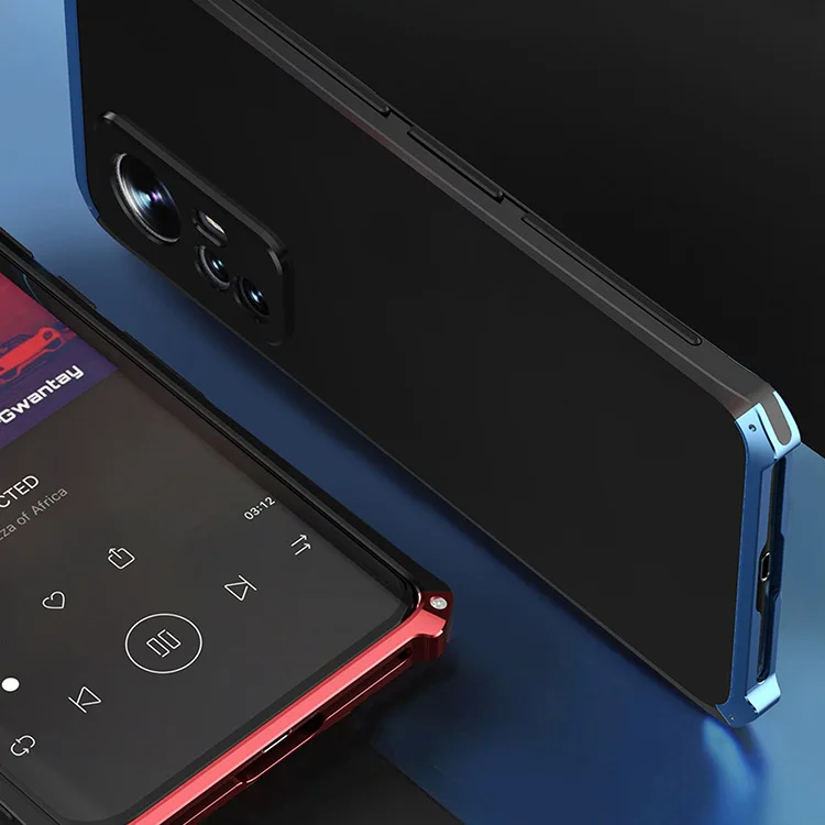 Luxury Shockproof Element Metal Case For Xiaomi Mi 12 12x Mi12  Hin Hard Aluminium Alloy Hybrid Plastic Back Cover Cases