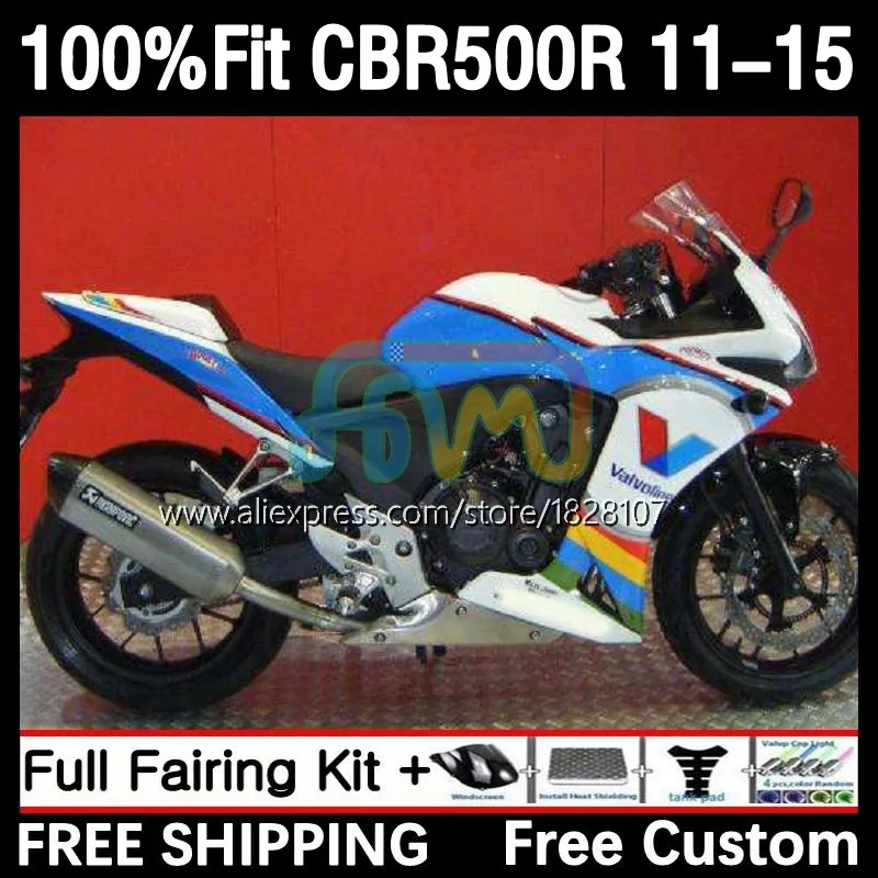 

Обтекатель для HONDA CBR 500 R 500R CBR500 RR Белый Синий 11No.89 CBR500R 11 12 13 14 15 500CC 2011 2012 2013 2014 2015 инъекция