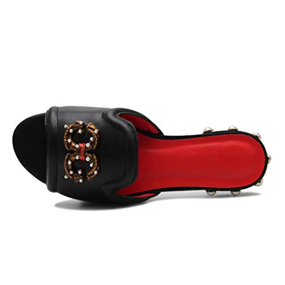 Designer Luxury Black Flat Sandals Shoes for Women 2022 Slippers,Brand Sandals Woman Summer Fashion Slip on Slippers Plus Size