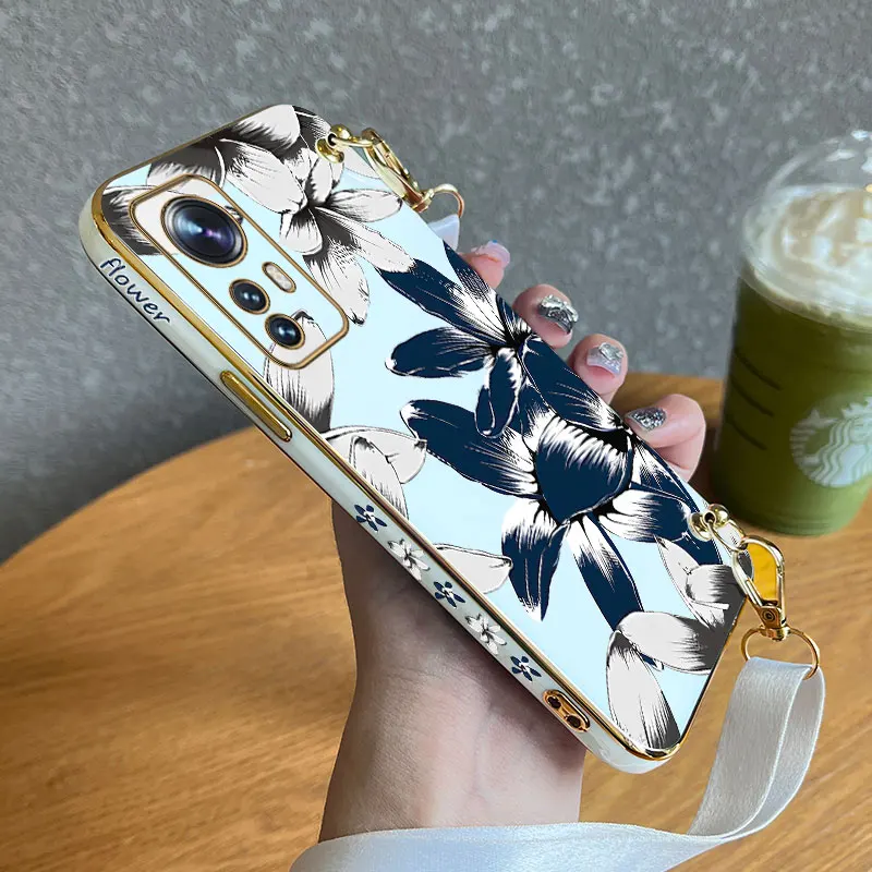 Чехол для телефона с ремешком Dark Orchid Xiaomi Mi 12 12S 12T 12X 12Lite 12TPro 14Pro 14 13 13Pro 13Ultra 11T 11 11X 10S