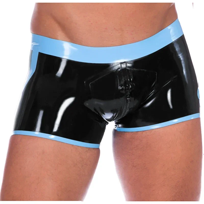 Сексуальные латексные шорты-боксеры для косплея резиновые шорты с рисунком